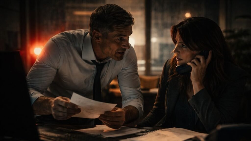 Ambiente sob pressão com decisão crítica simbolizando momento que define a experiência do cliente