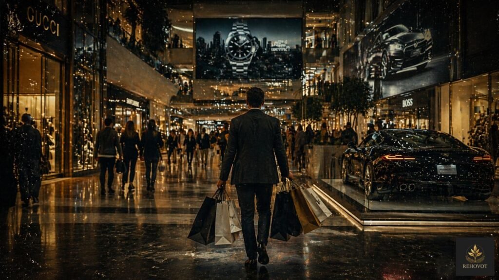 Ambiente de consumo intenso representando excesso durante períodos de abundância.