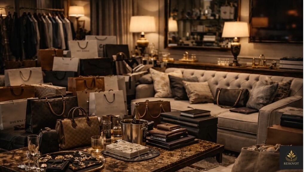 Ambiente sofisticado com excesso de itens de alto padrão 